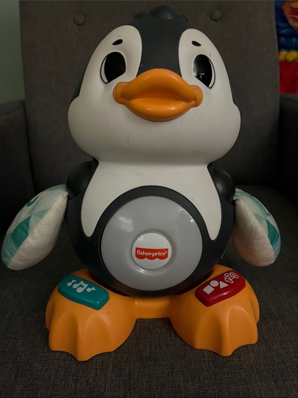 Fisher-Price Blue, White & Orange Light-Up Penguin Learning Toy